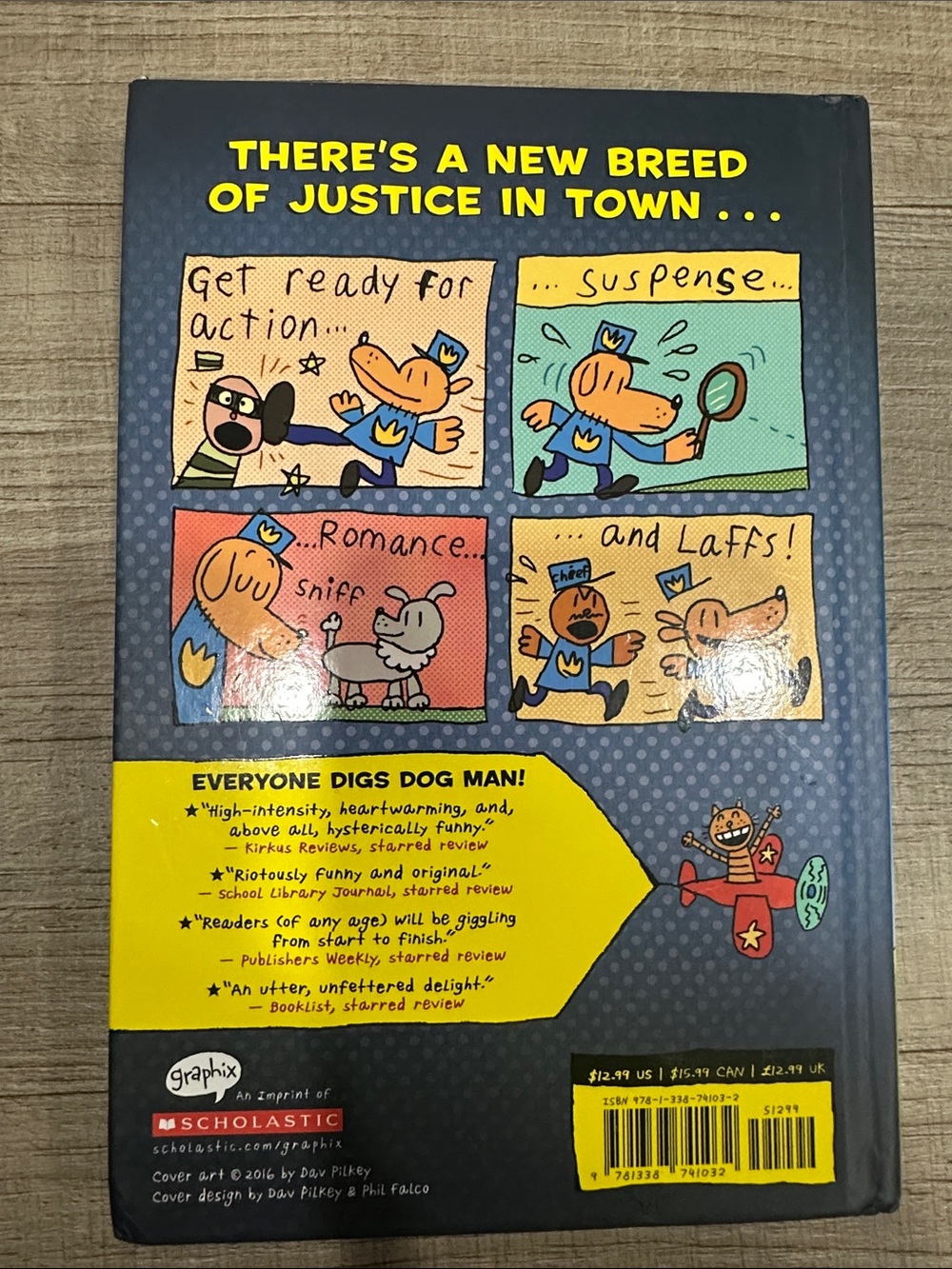Scholastic Dog Man #1 Dav Pilkey Hardcover Book - Picture 2 of 4